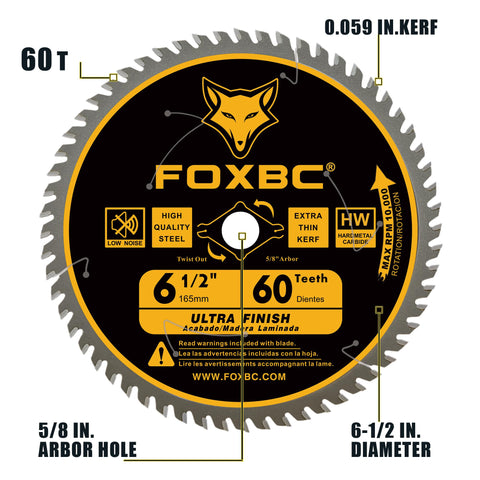 FOXBC carbide teeth provide durable cuts with cleaner surfaces