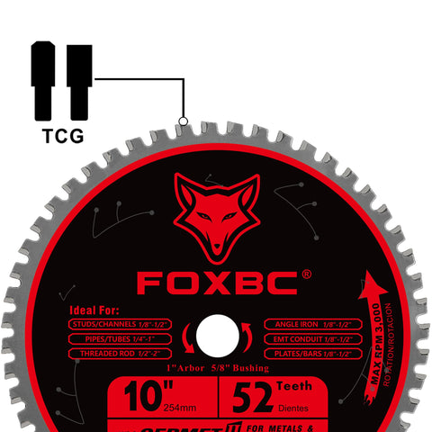 FOXBC ceramic carbide teeth resist heat and wear for durability.