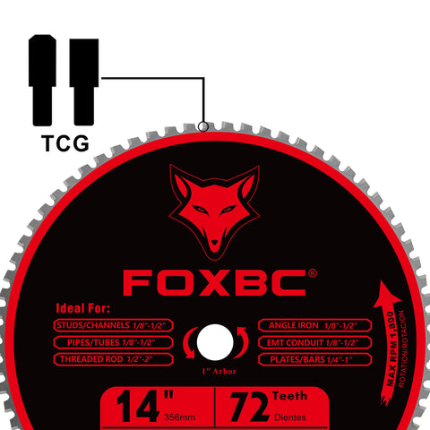 FOXBC compatible with Evolution 14-inch saws including Evosaw 180HD and 185