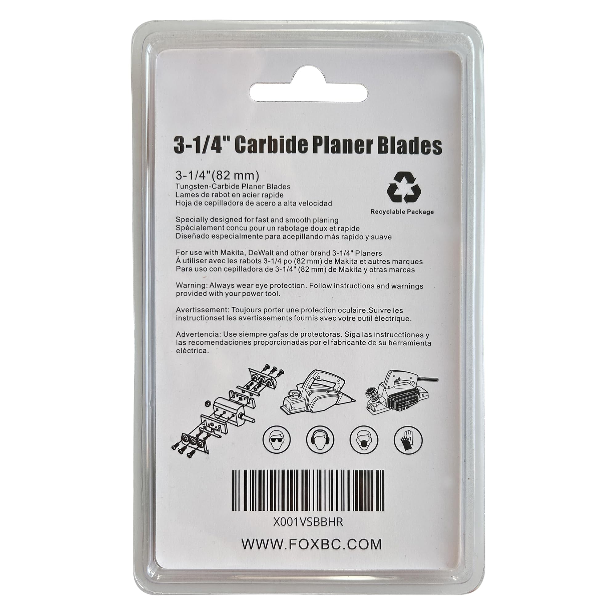 FOXBC blades compatible with Makita N1900B for versatile use