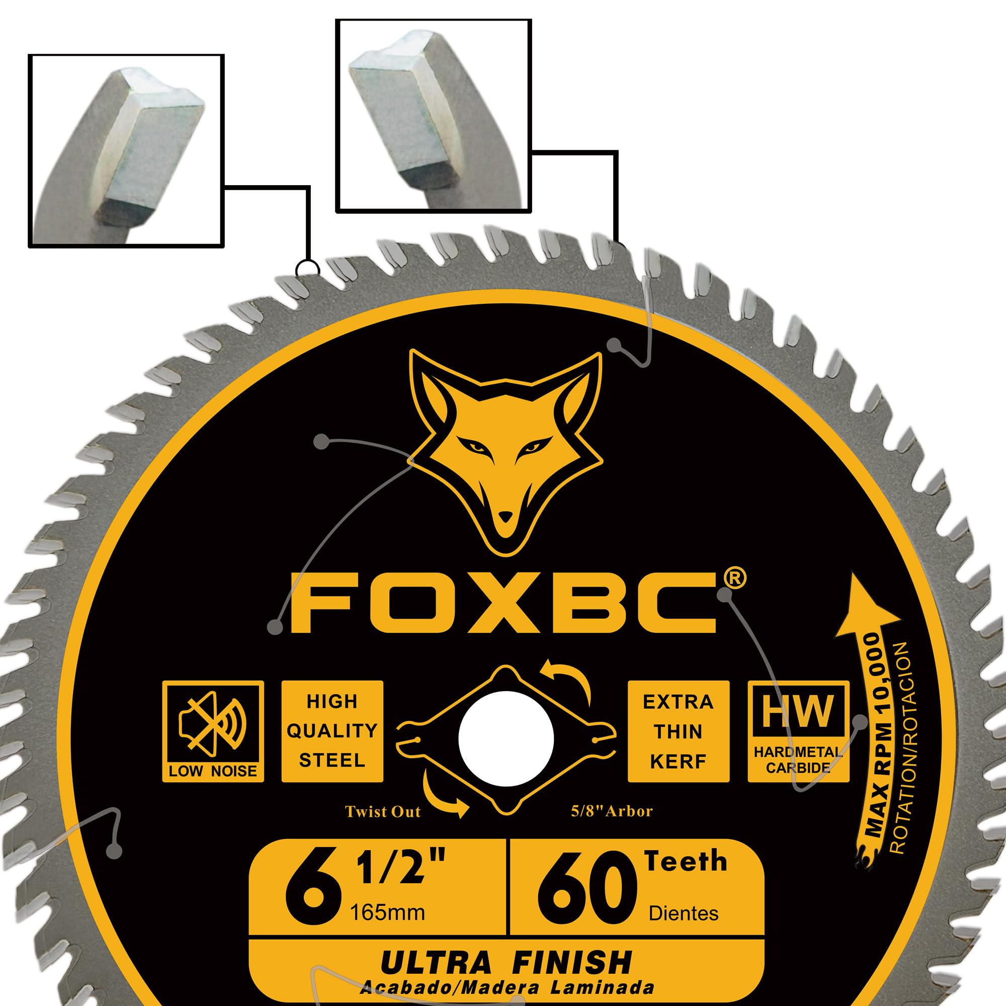 FOXBC compatible with corded and cordless saws for versatile wood cutting.