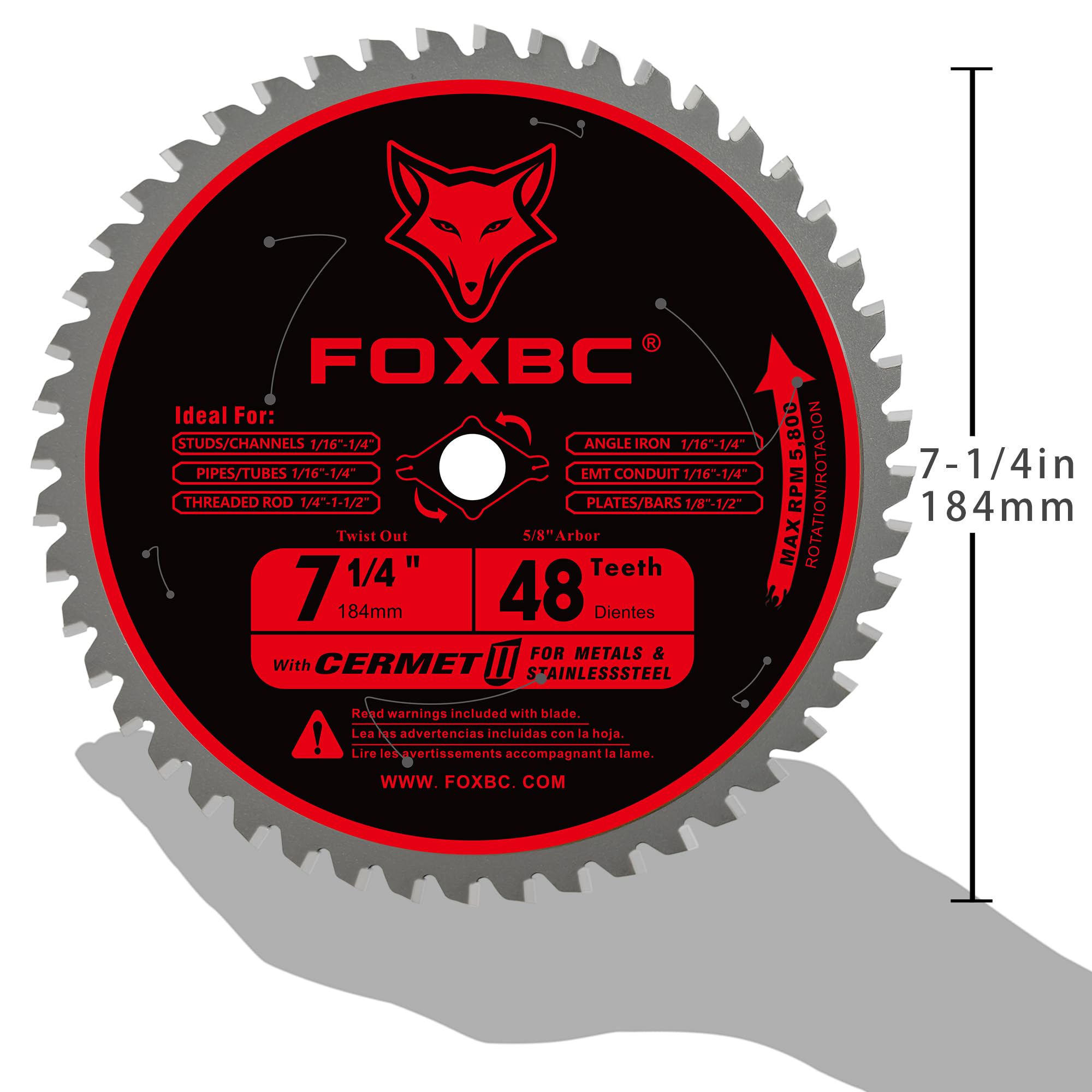 FOXBC blade compatible with cordless and corded saws