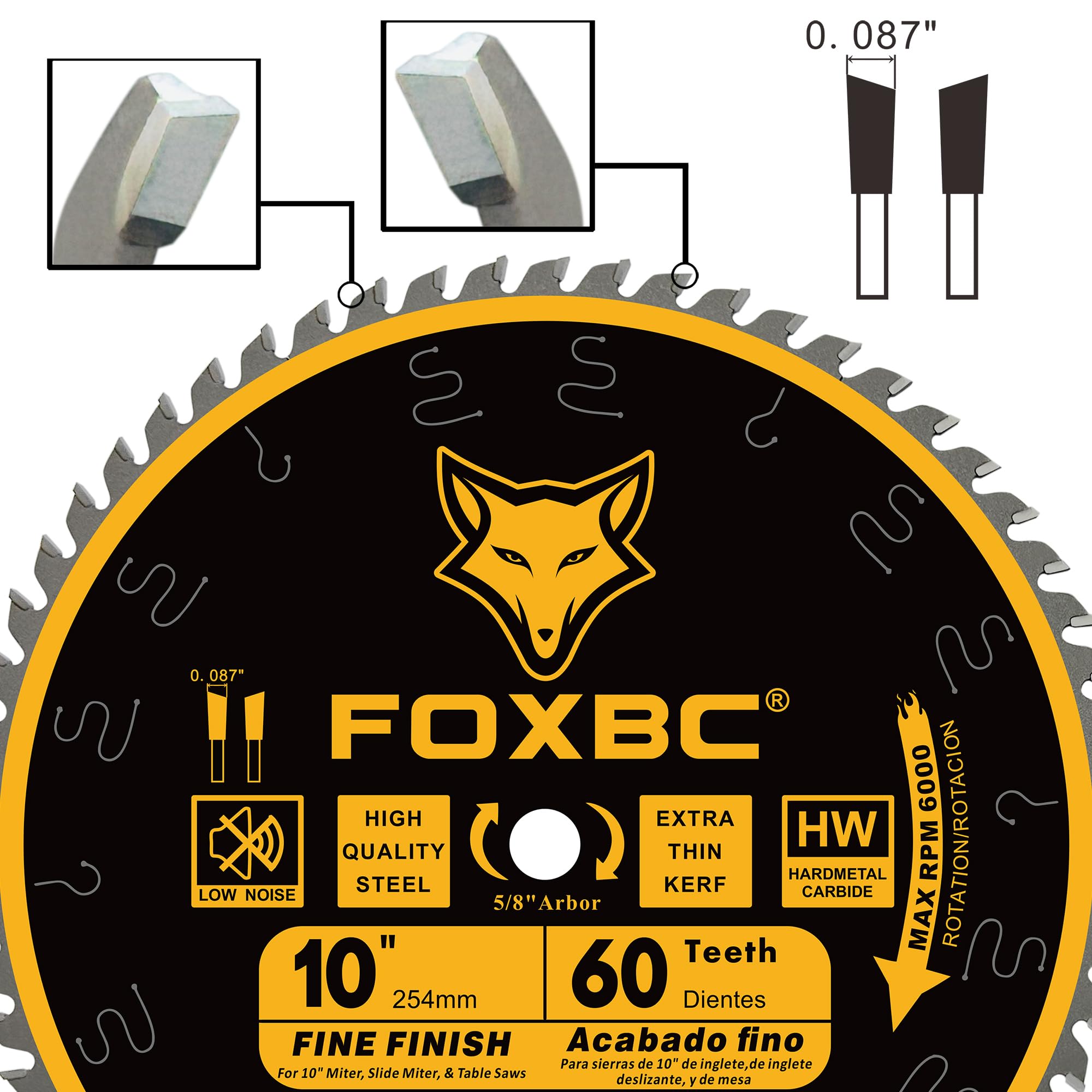 FOXBC ideal for crosscutting oak, pine, plywood, and melamine moulding