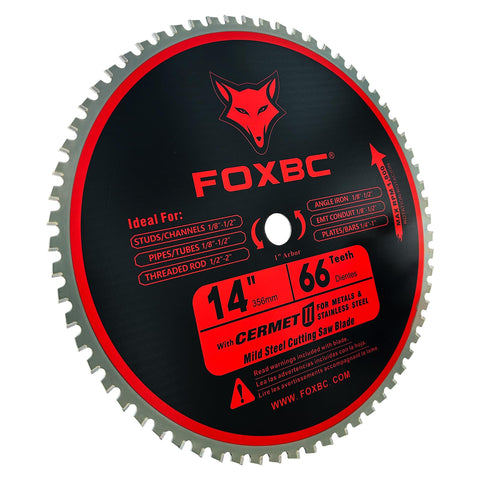 FOXBC blade cutting steel studs and tubing with straight results.