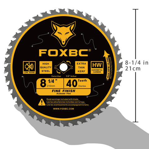 FOXBC diamond knockout hub highlighted for 5/8 inch arbor compatibility.