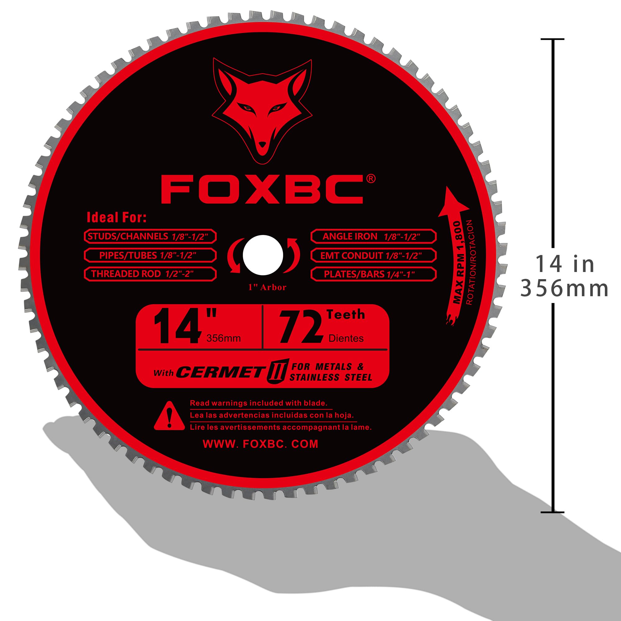 FOXBC blade delivers smooth, precise metal cuts with fewer sparks