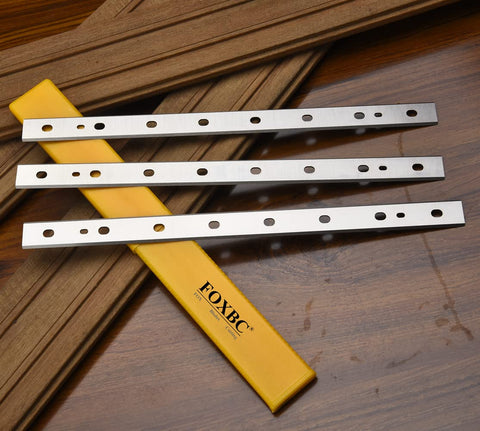 FOXBC DW735X compatible blades replacement set shown for smooth planing.