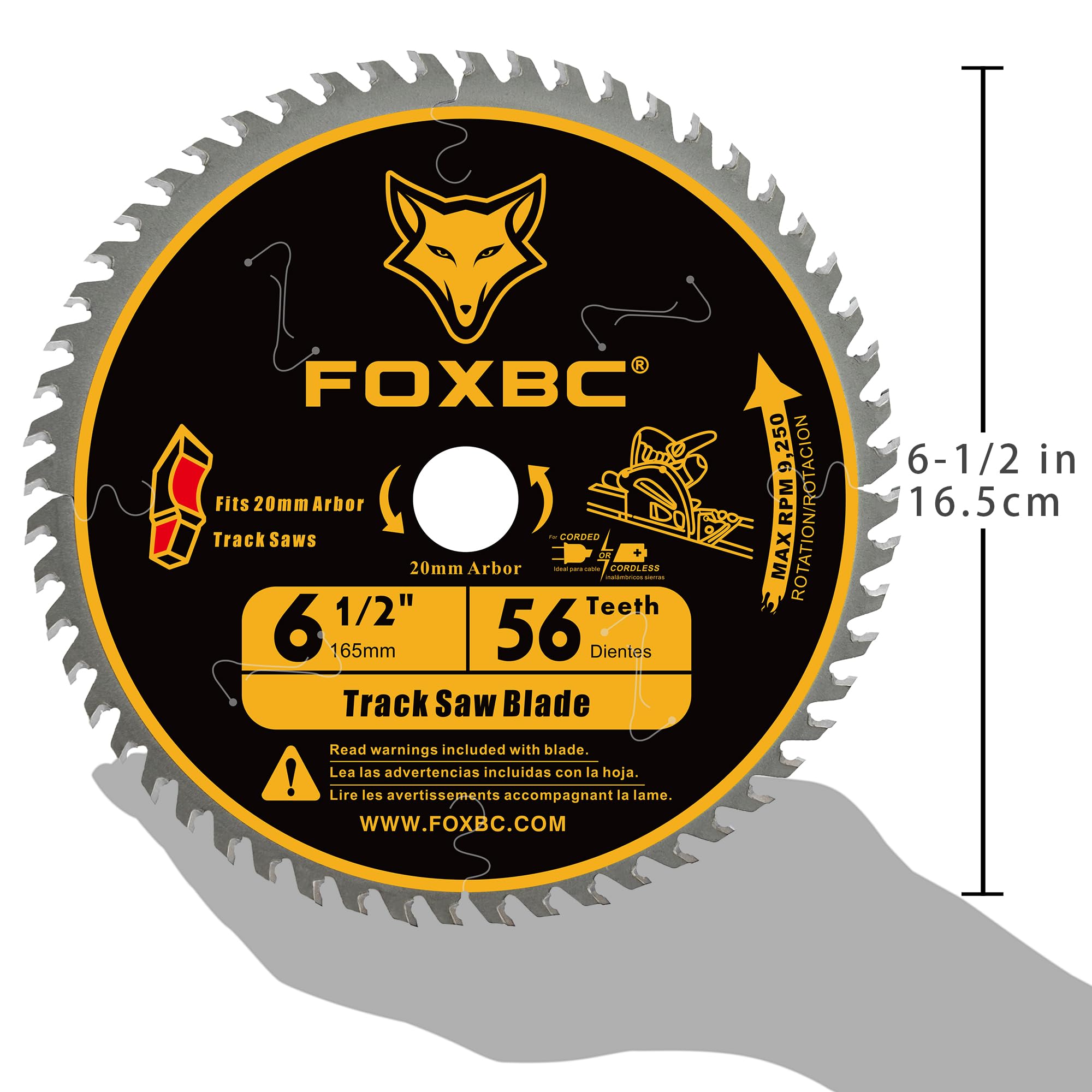 FOXBC laser-cut slots reduce vibration for quieter, smoother cuts.