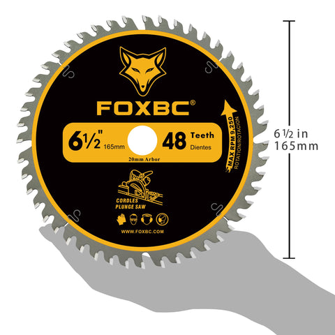 FOXBC blade showing laser-cut slots for quieter, smoother cuts