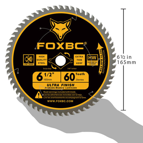 FOXBC laser-cut stabilizer vents reduce noise and keep blade cool.