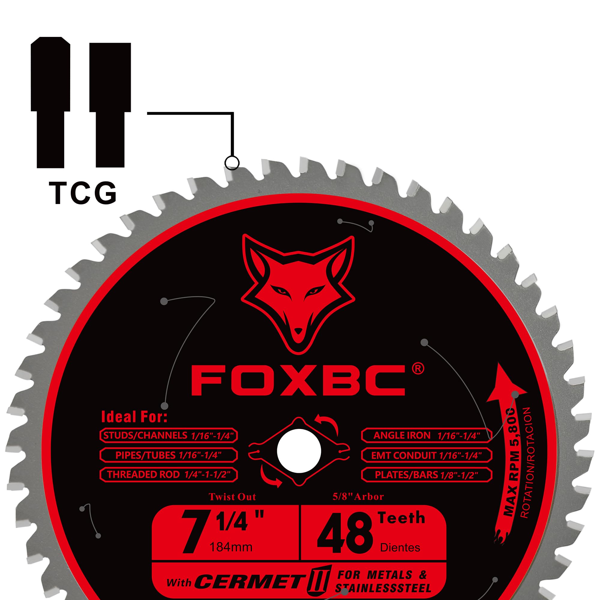 FOXBC premium Japan ceramic teeth for durable metal cutting