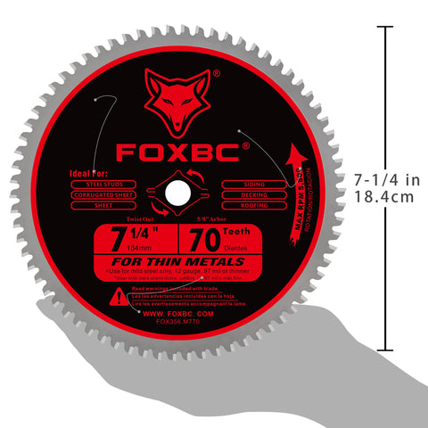 FOXBC stabilizer vents reduce vibration for straight cuts.