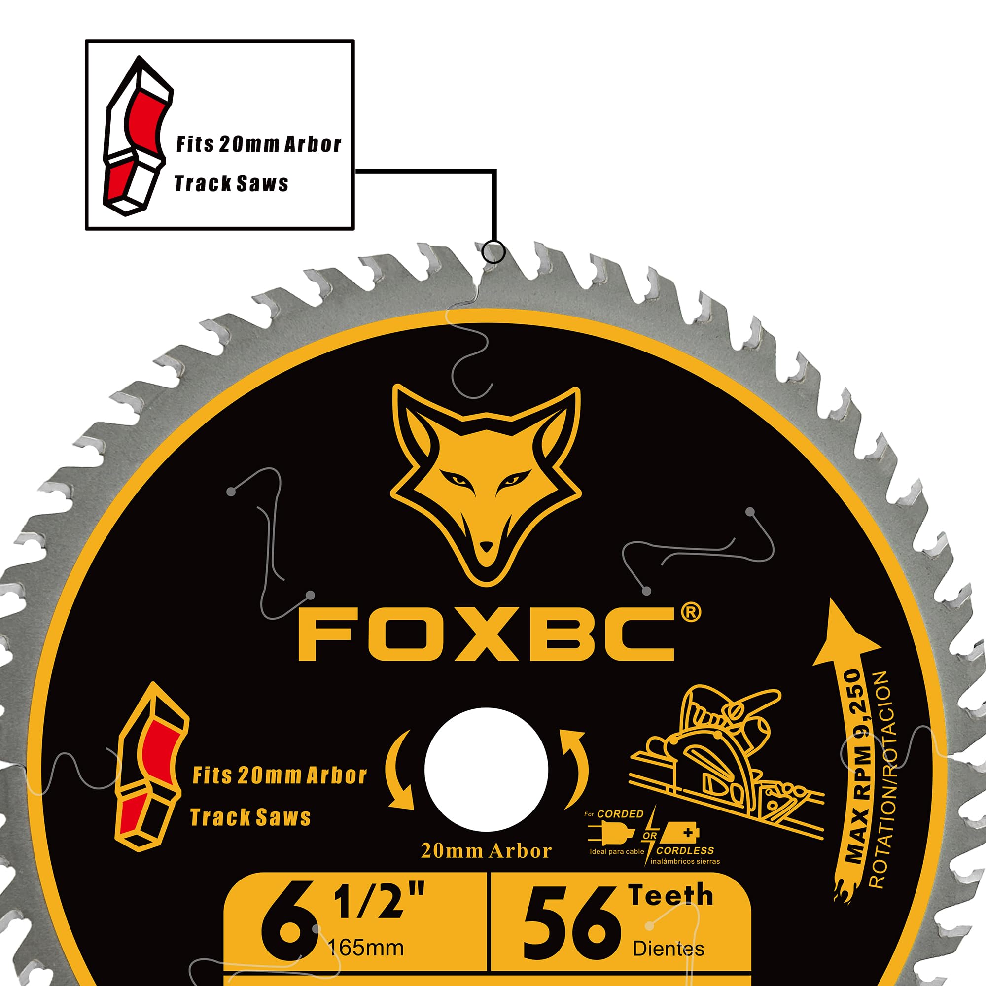 FOXBC 1.8mm thin kerf and 23° top angle deliver fast chip removal.