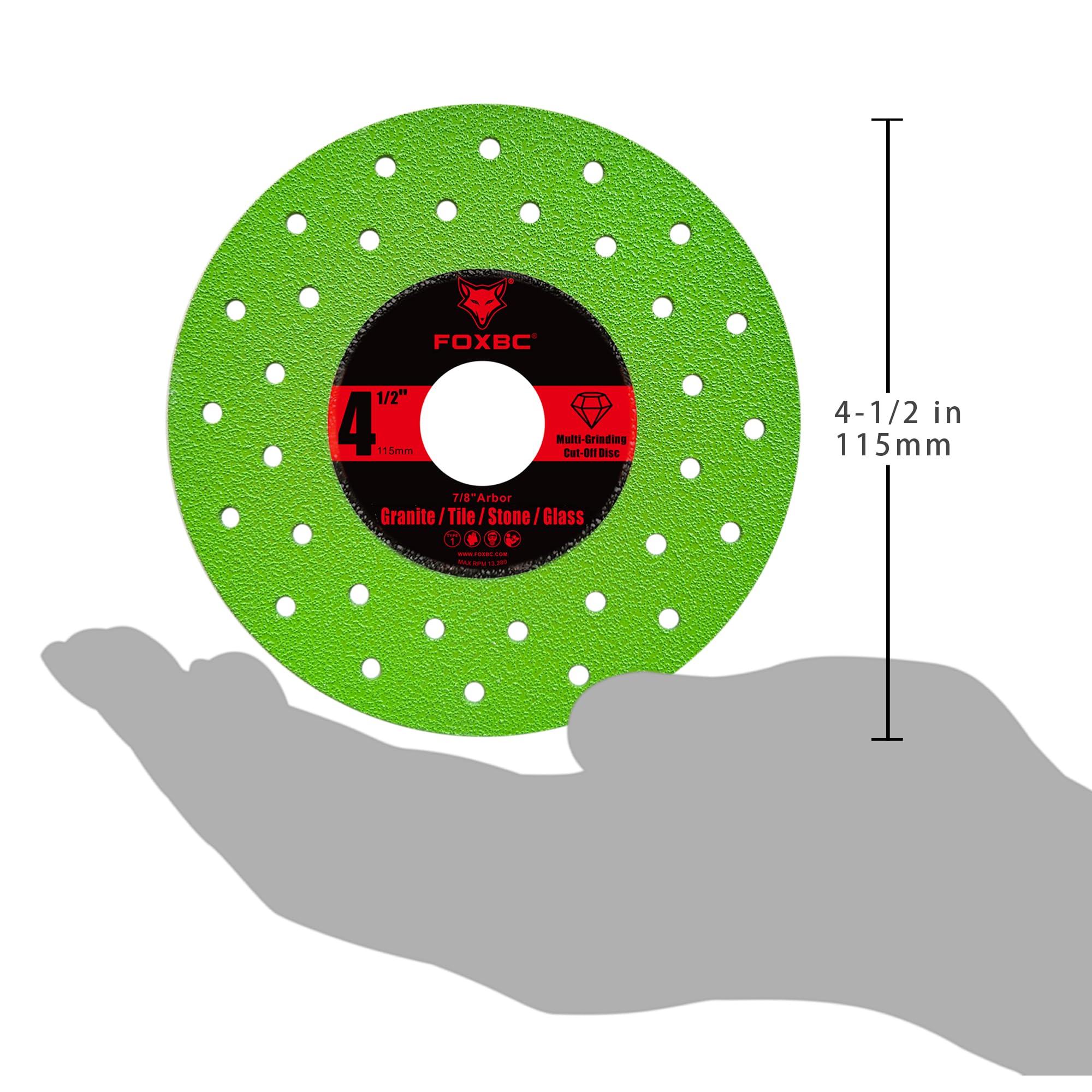 Three-pack FOXBC diamond discs ready for diverse projects