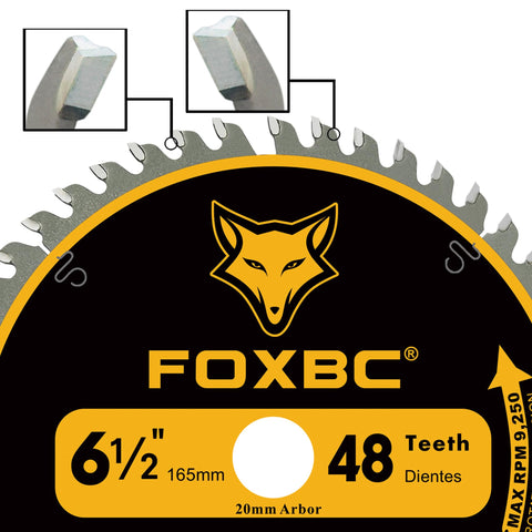 FOXBC blade cutting wood, MDF, and laminate materials