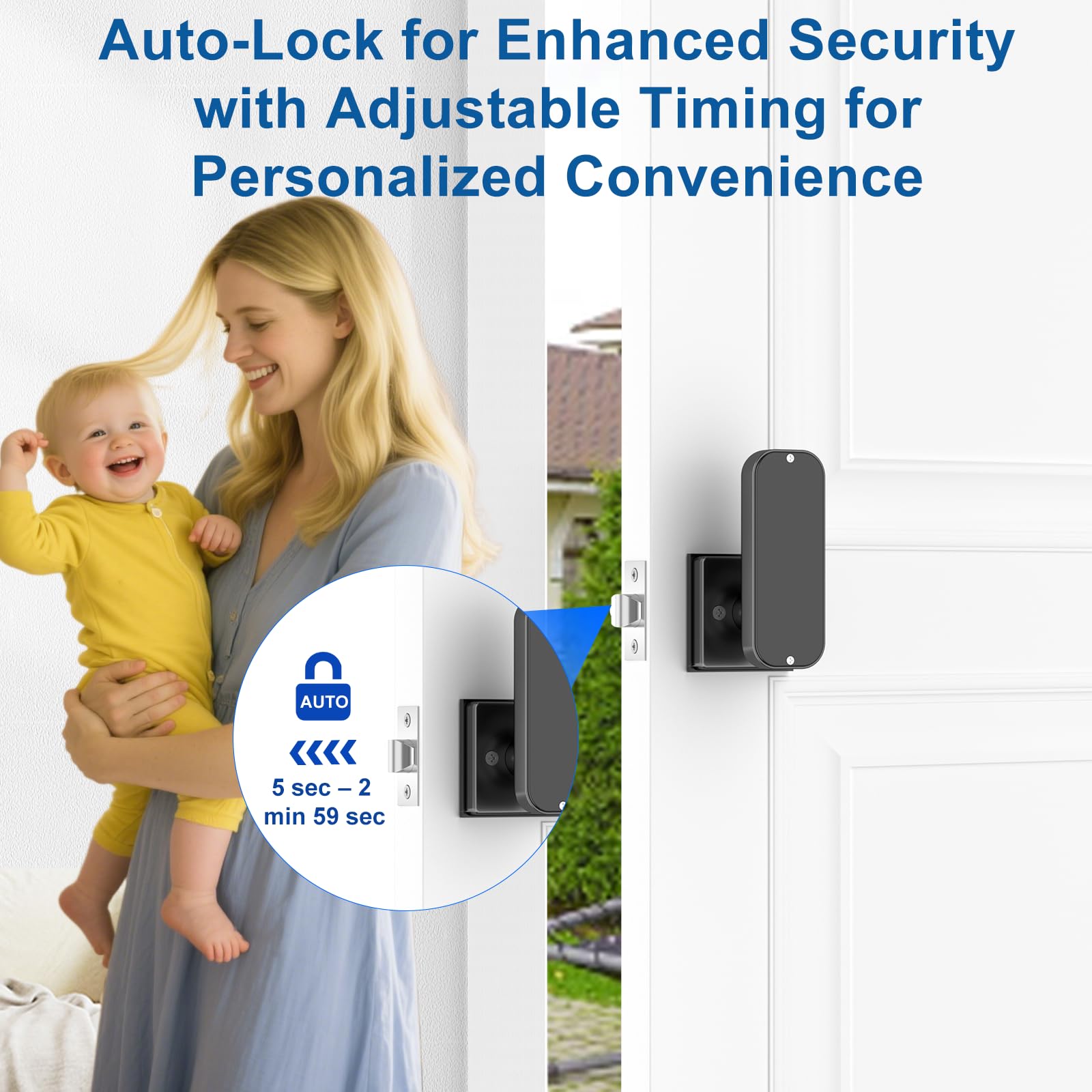 Foxgard auto-lock feature demonstrated for convenient security after shutting the door