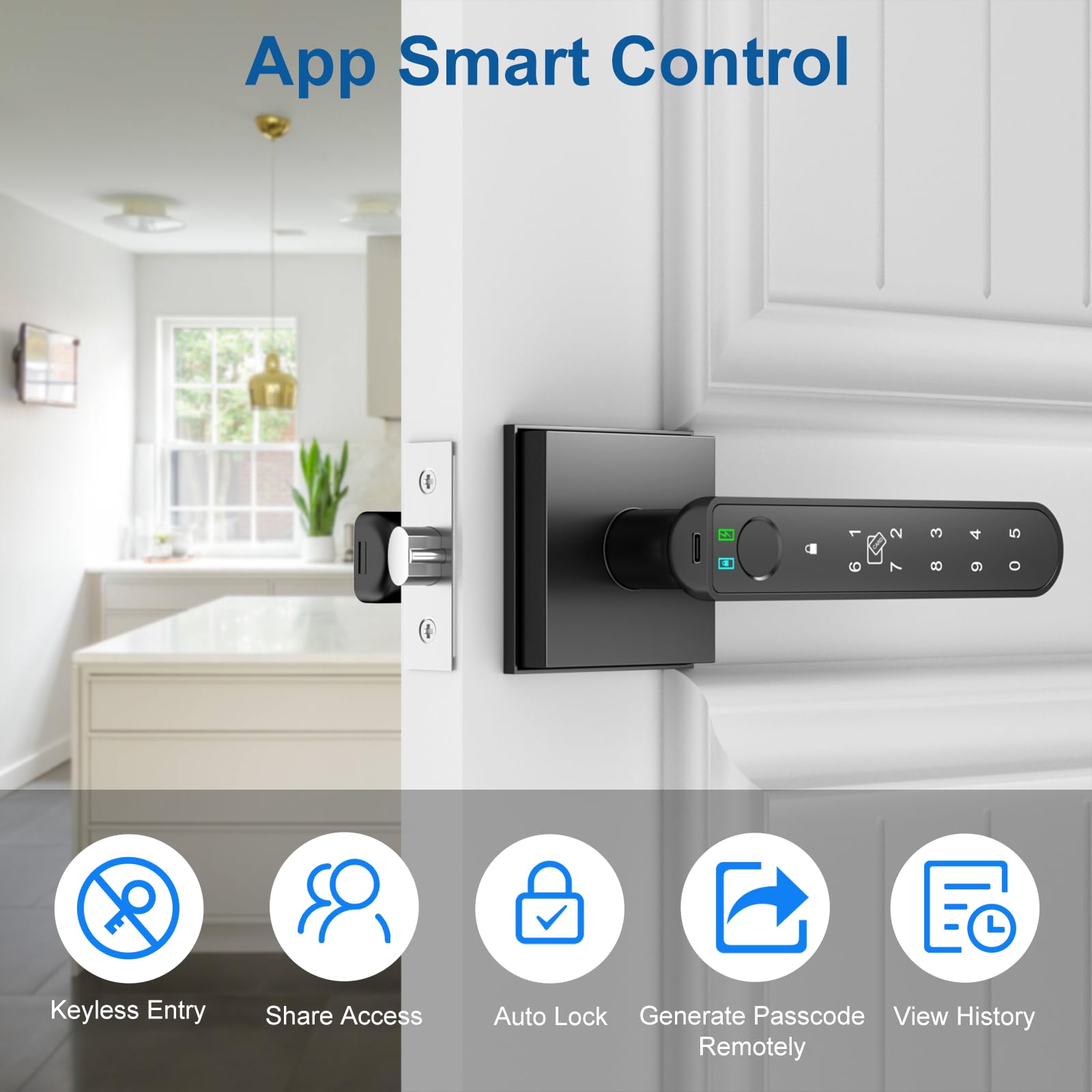 Foxgard biometric lock keypad operation enables flexible access for family and guests