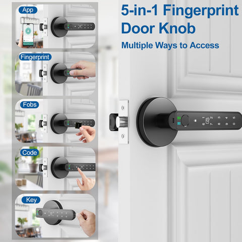 Foxgard door lock side view highlighting ergonomic left or right handed use
