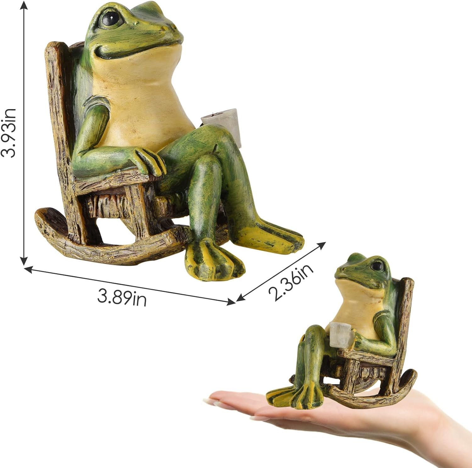 FOXMIS solar-powered frog light enhances entryway ambience