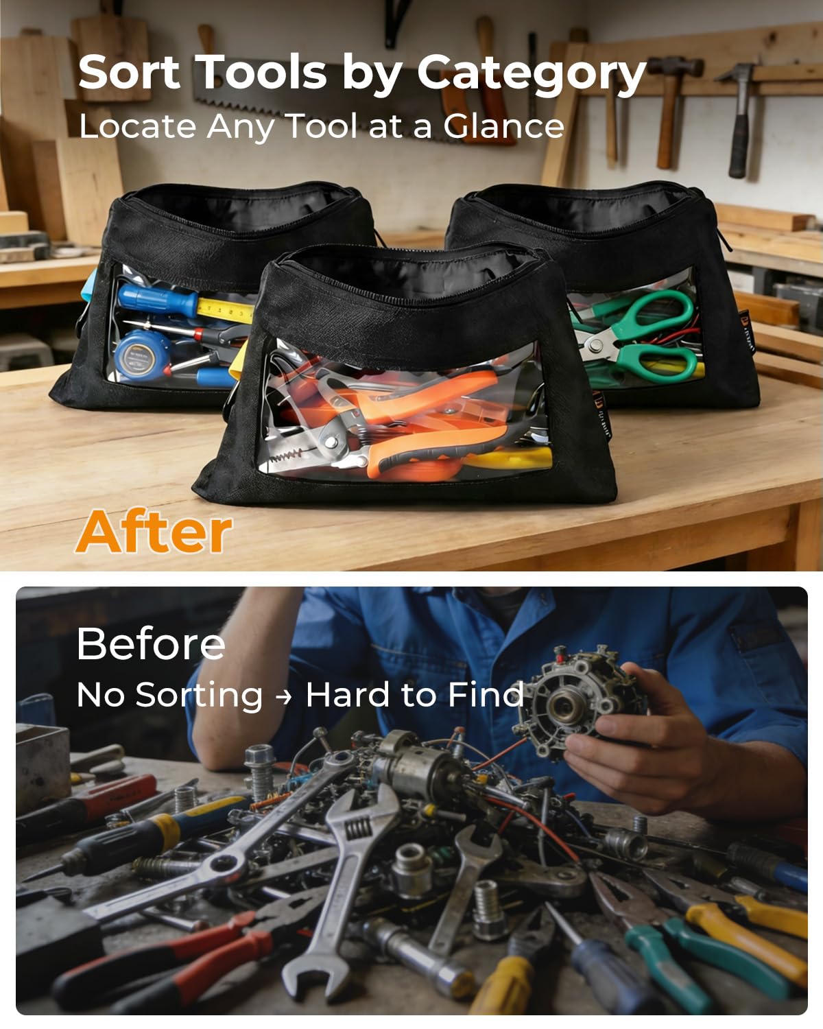 FoxRino multipurpose pouch used for tools, stationery, and cosmetics in daily life.