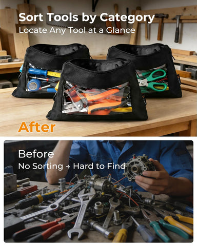 FoxRino multipurpose pouch used for tools, stationery, and cosmetics in daily life.