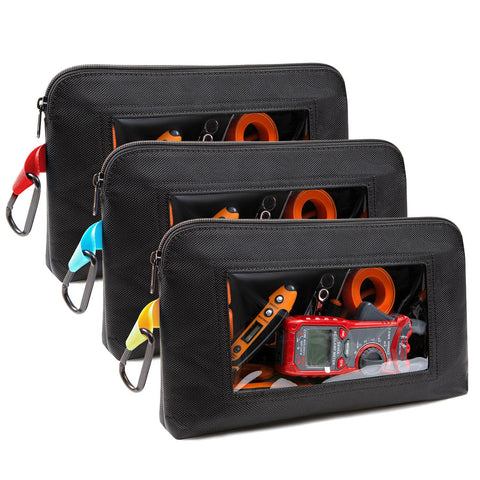 Foxrino tool pouch clear window shows tools at a glance for quicker access