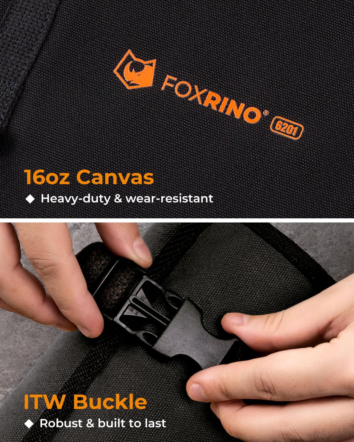 Foxrino roll up design with carry handle for portable setups