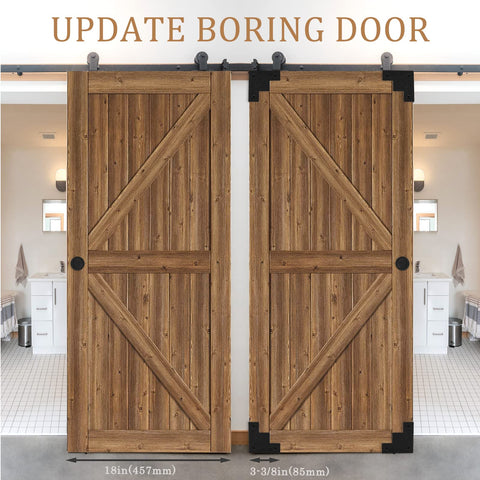 Foxwake barn-door corner guard blends rustic style with practical protection
