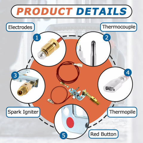 Foycow propane heater durable parts for long-term performance