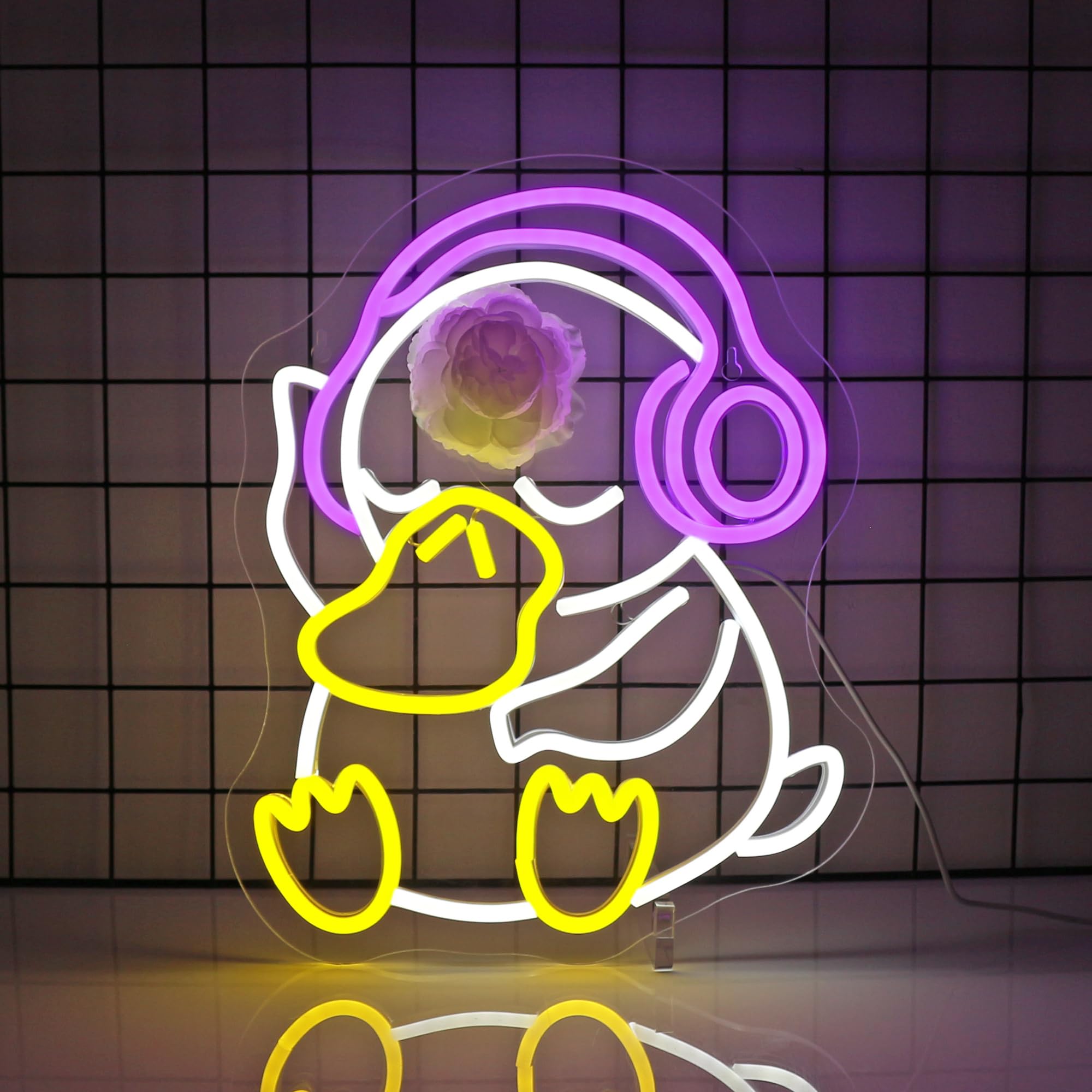 FPLL game room duck neon adds character and mood.