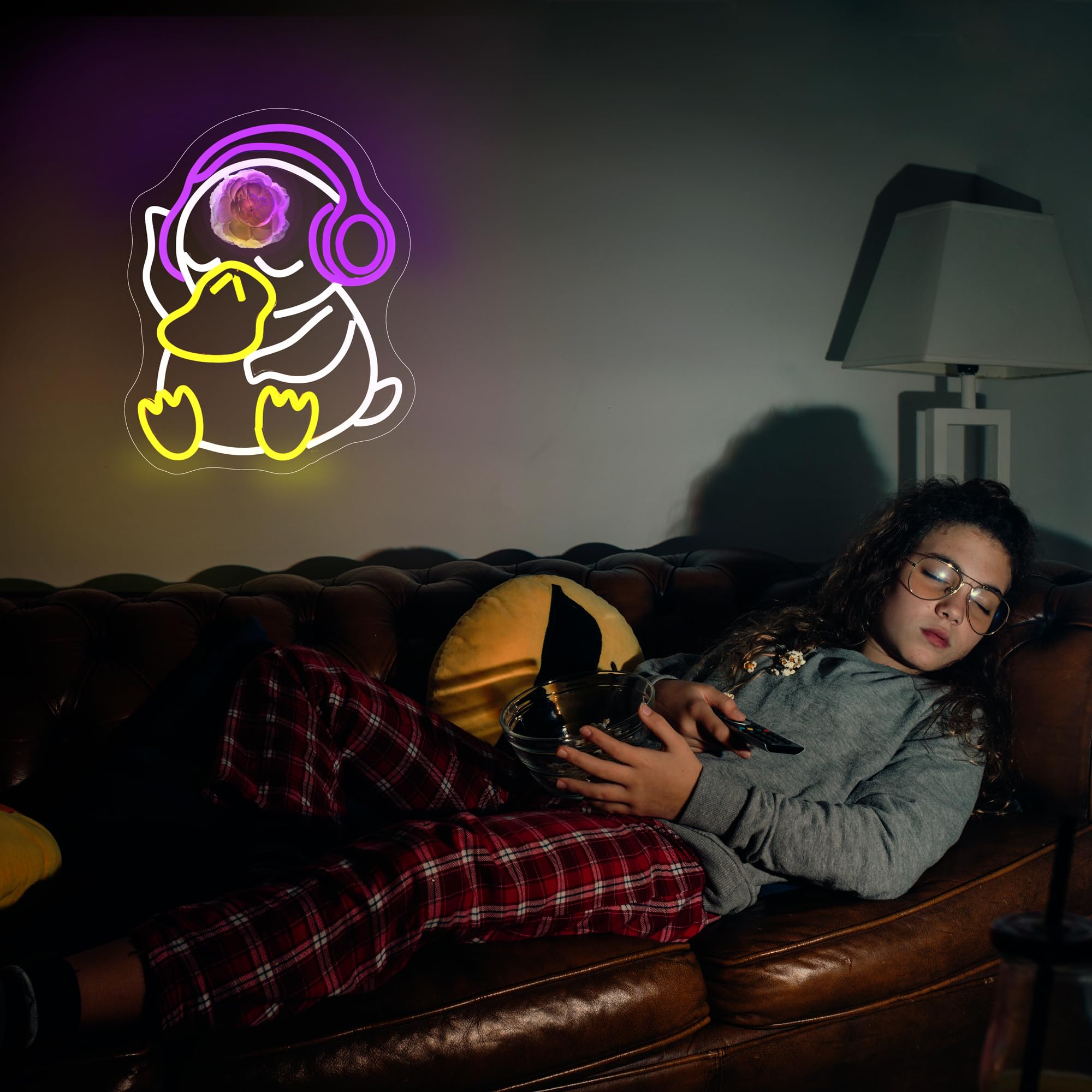 FPLL LED sign for bedrooms delivers a soft, silent glow.