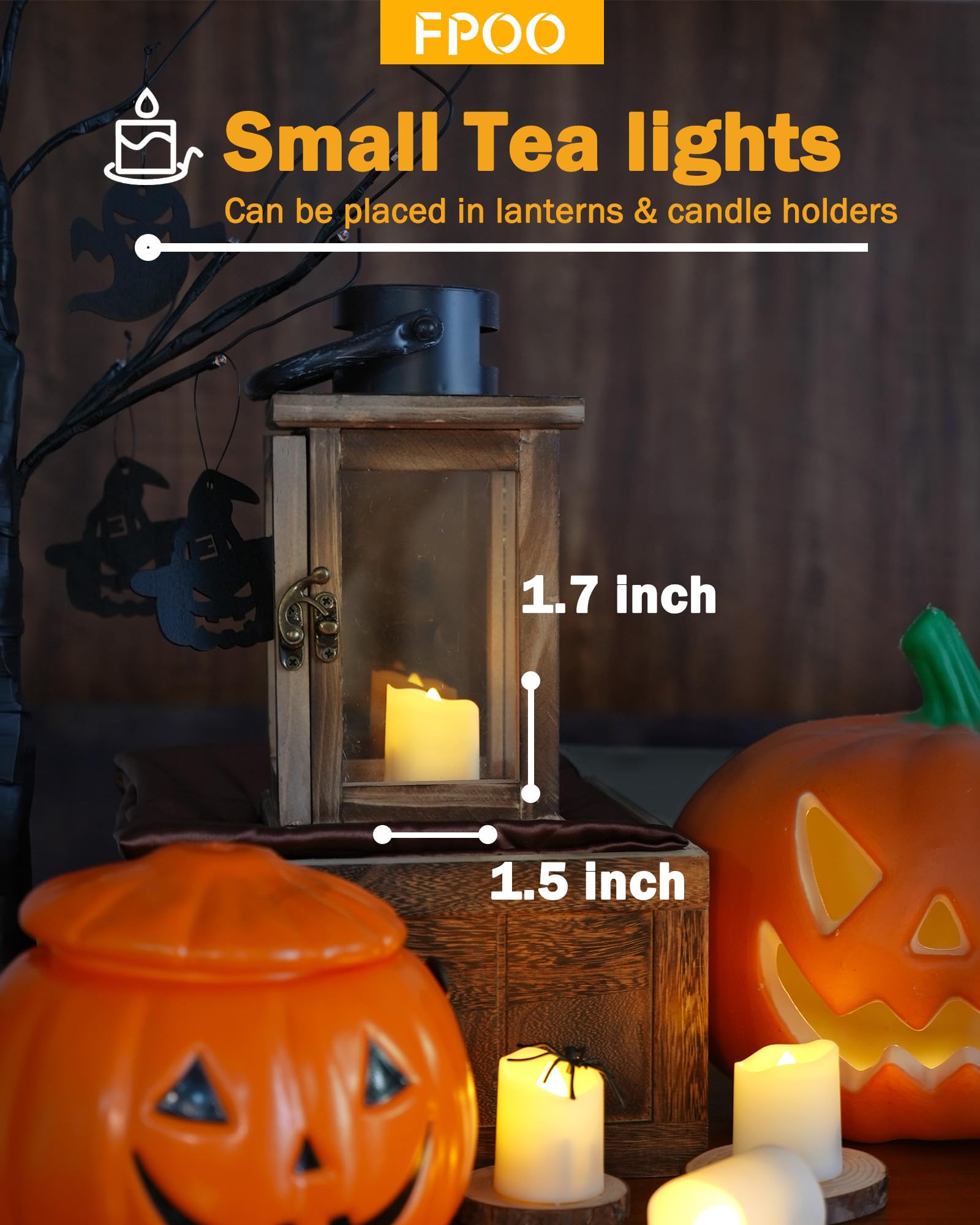 FPOO flameless LED tealight providing safe, long-lasting glow