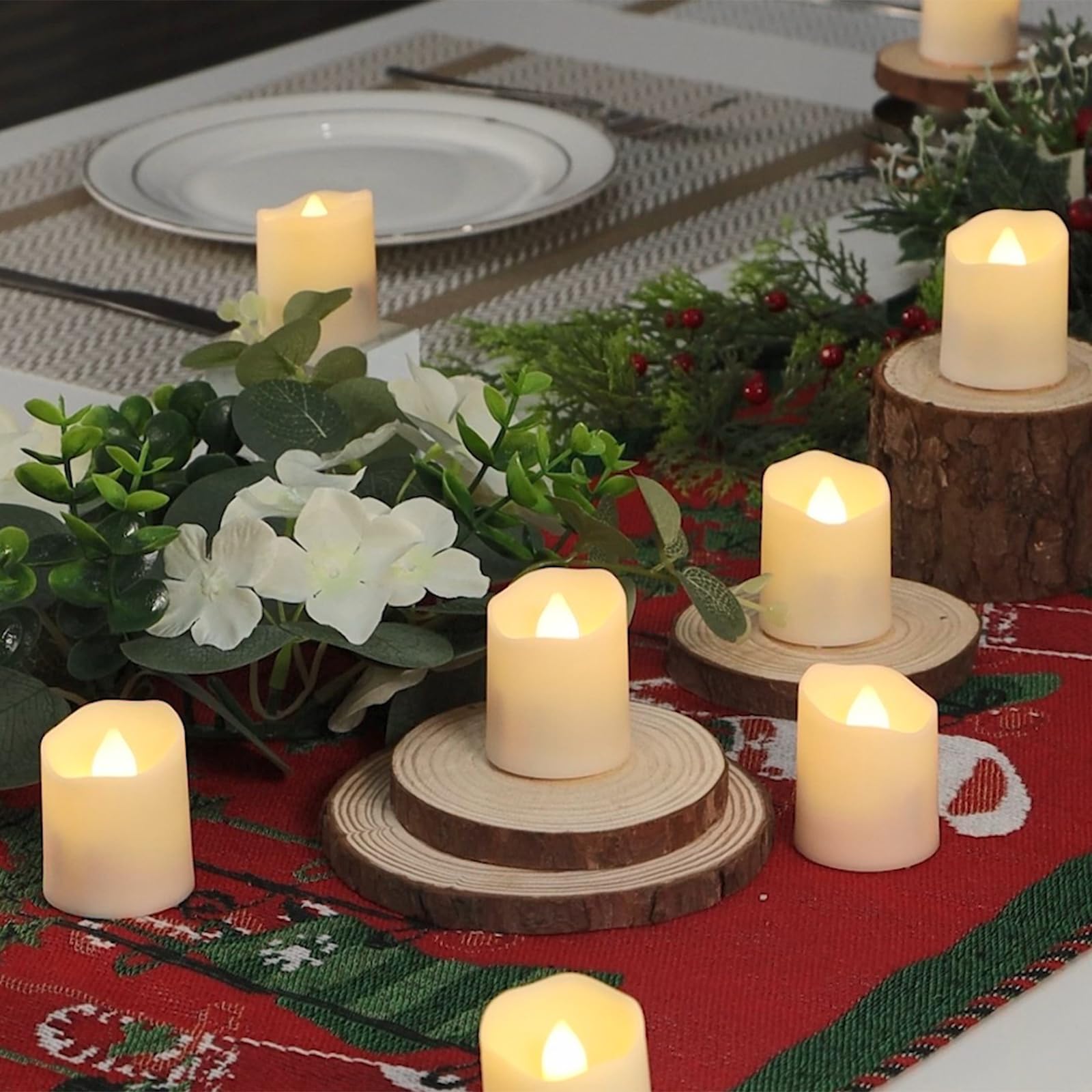 FPOO tea lights fit lanterns and glass cups for versatile decor