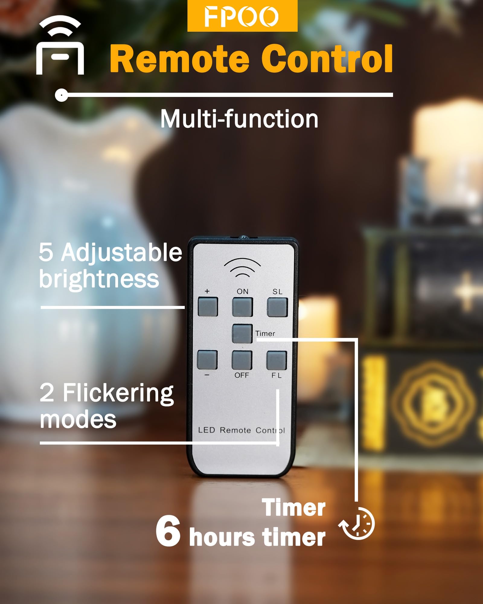 FPOO remote-control tealight enabling easy ambiance control