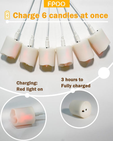 FPOO USB charging cables included for convenient recharging