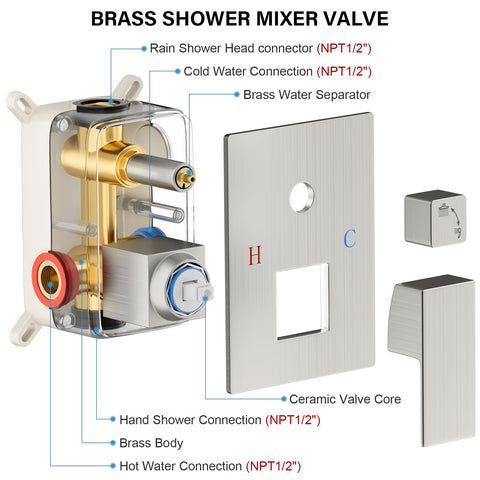 FPXRNG 16-inch shower arm adds optimal height and angle