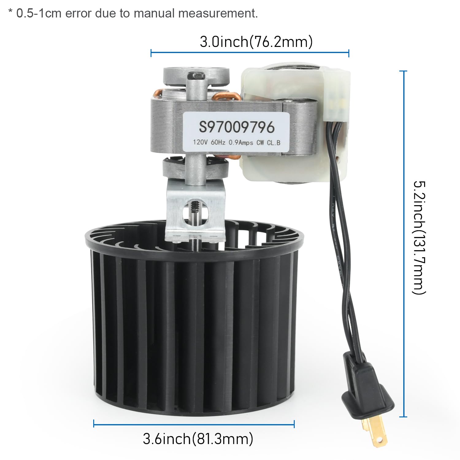 FQRANBO 70CFM bathroom fan motor demonstrates steady airflow for humidity control.