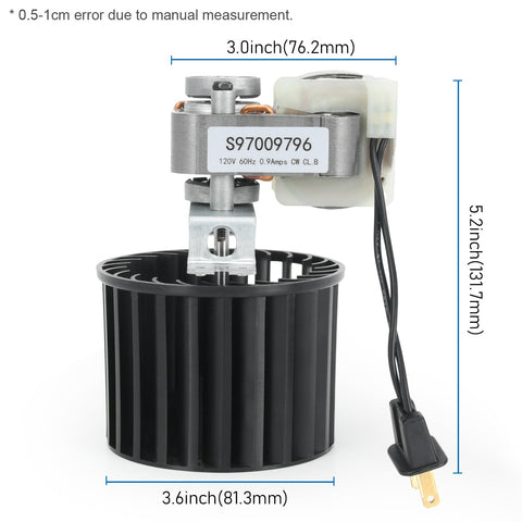 FQRANBO 70CFM bathroom fan motor demonstrates steady airflow for humidity control.