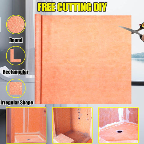 FQXESMHG multi-purpose underlayment suited for showers, kitchens, and bathrooms.