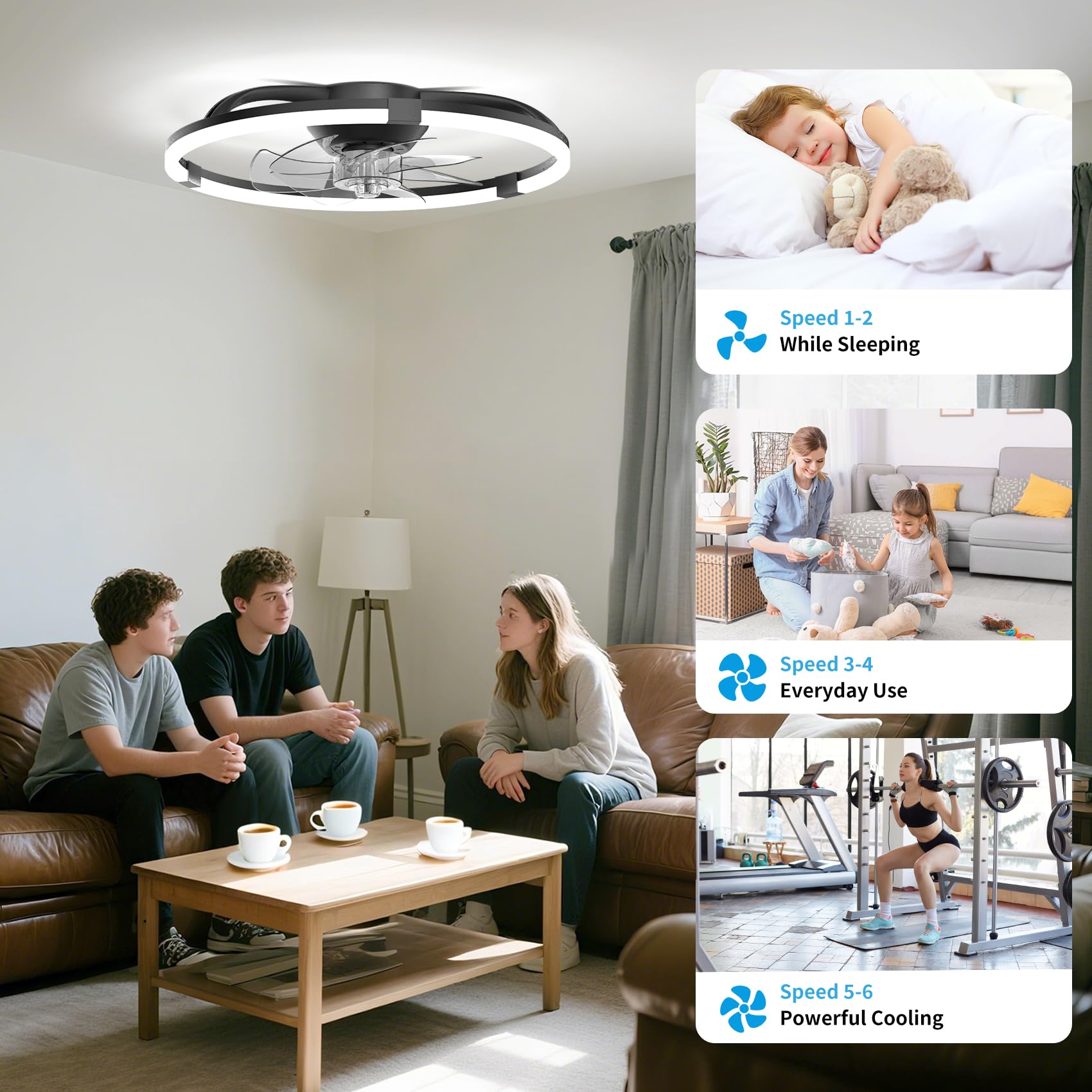 Franjulia LED light with dimmable warm to cool color temperature.