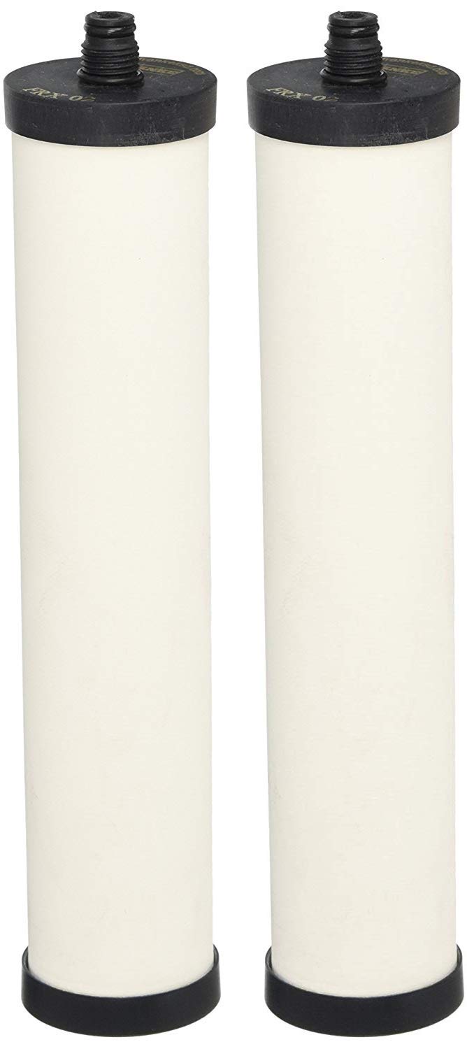 Franke FRX-02 Triflow cartridge showing ceramic outer shell for durable filtration.