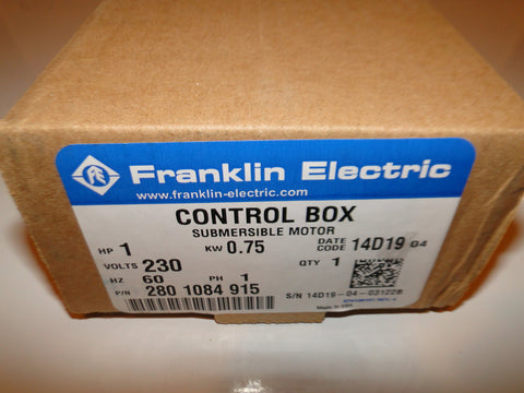 Franklin Electric 1 HP control box rear assembly highlights robust components.