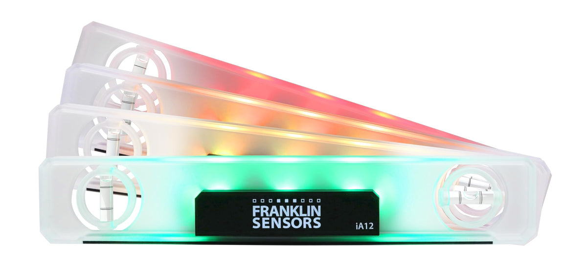 Franklin Sensors Light Level shows green indicator for quick leveling checks