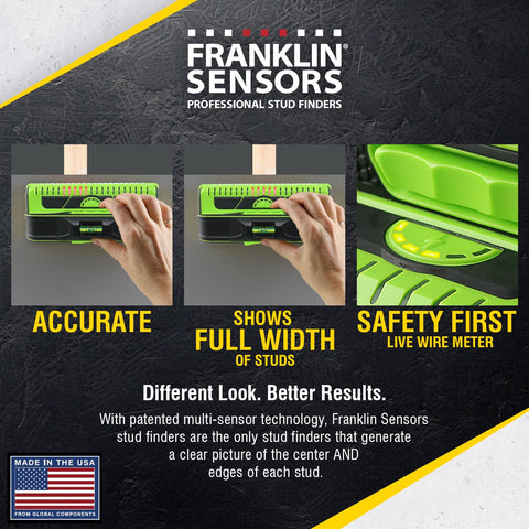 ProSensor M210 displays center and edges for quick, accurate stud layout