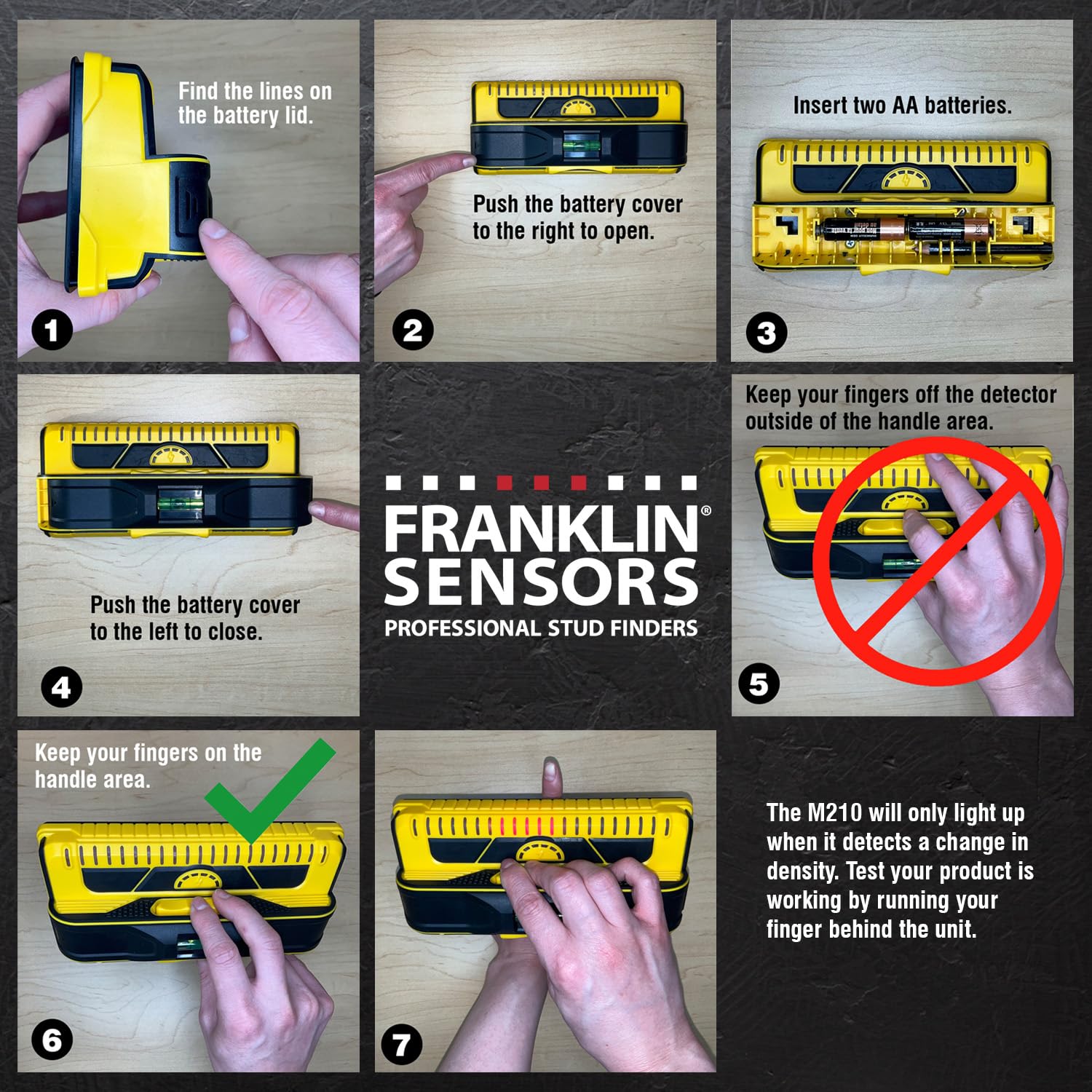 Franklin Sensors ProSensor M210 helps avoid drilling into live wires safely.