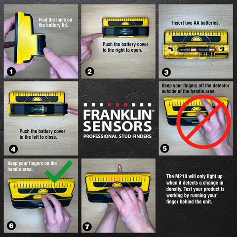 Franklin Sensors ProSensor M210 helps avoid drilling into live wires safely.