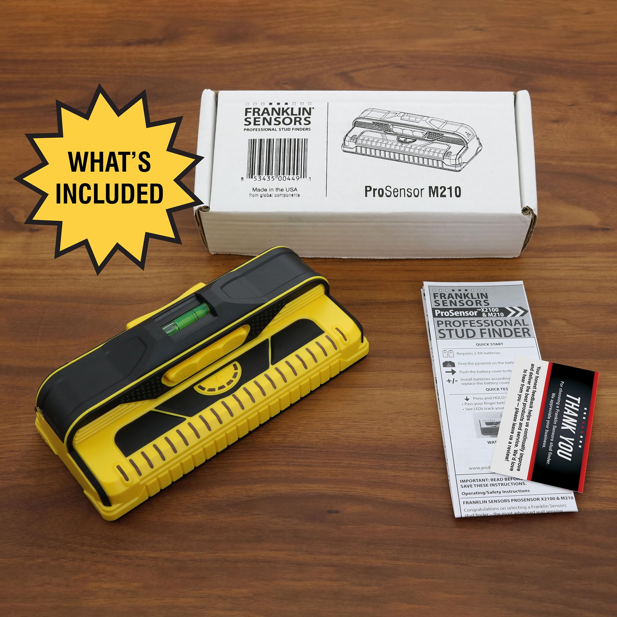 Franklin Sensors ProSensor M210 proudly made in the USA.