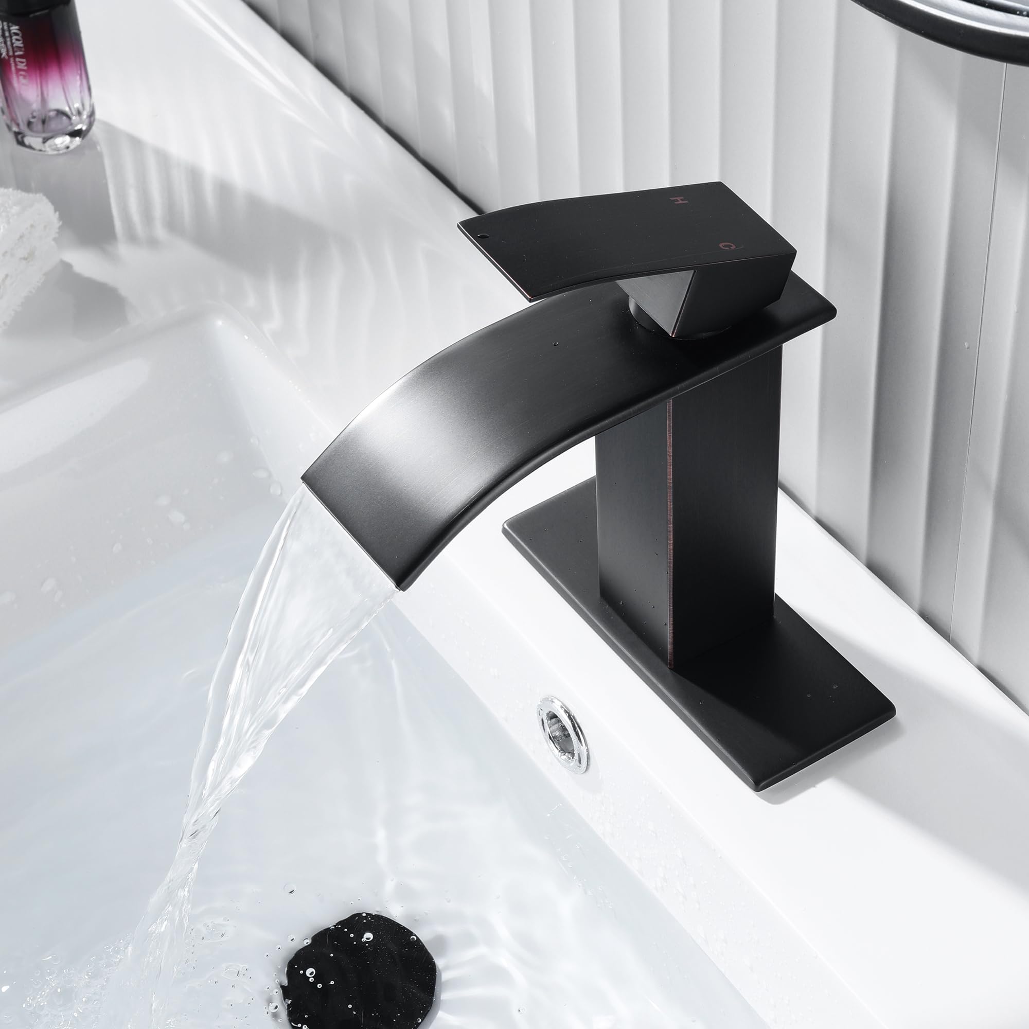 Fransiton bathroom faucet with 1-year warranty and stainless steel build