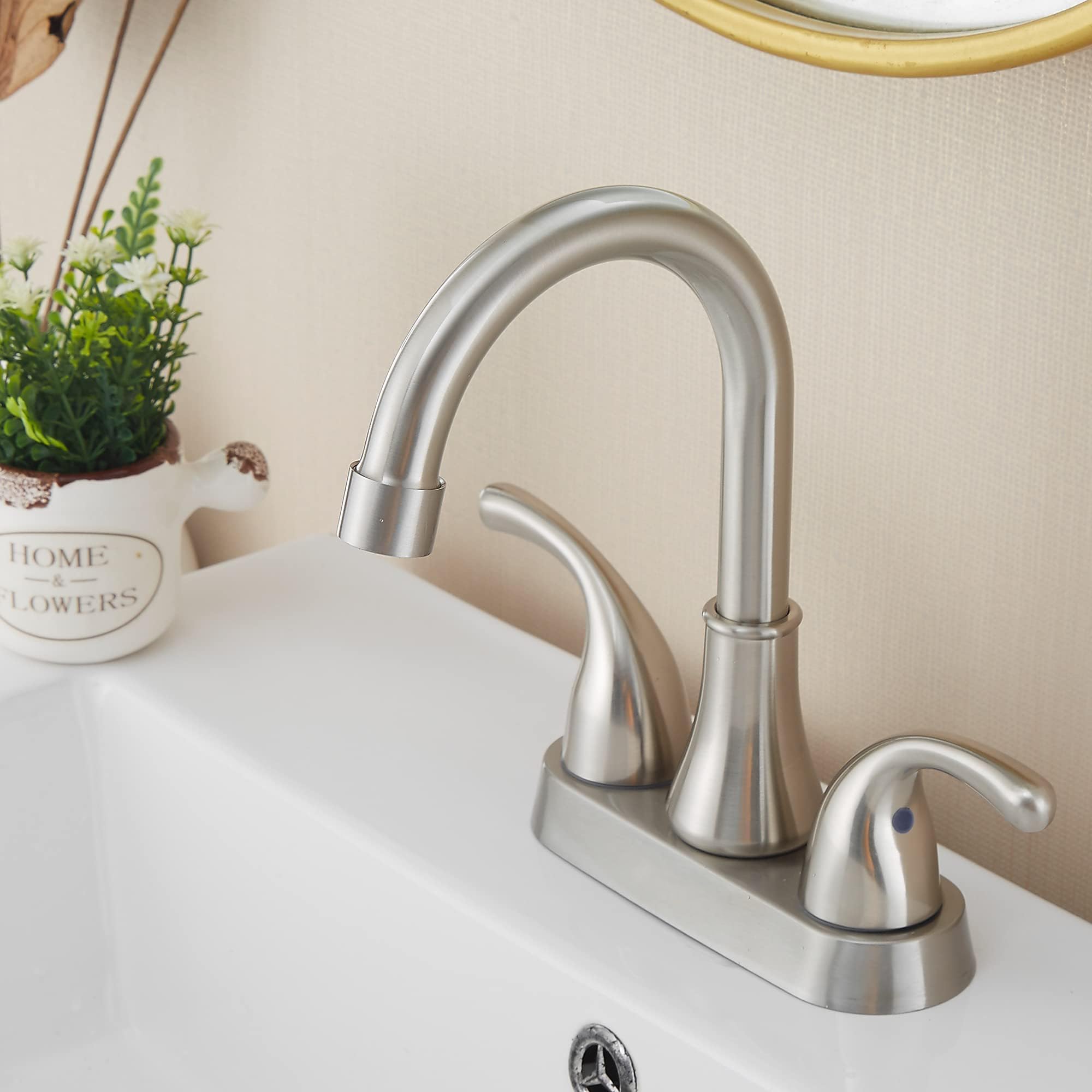 Fransiton brushed nickel detailing enhances modern bathroom aesthetics and durability.