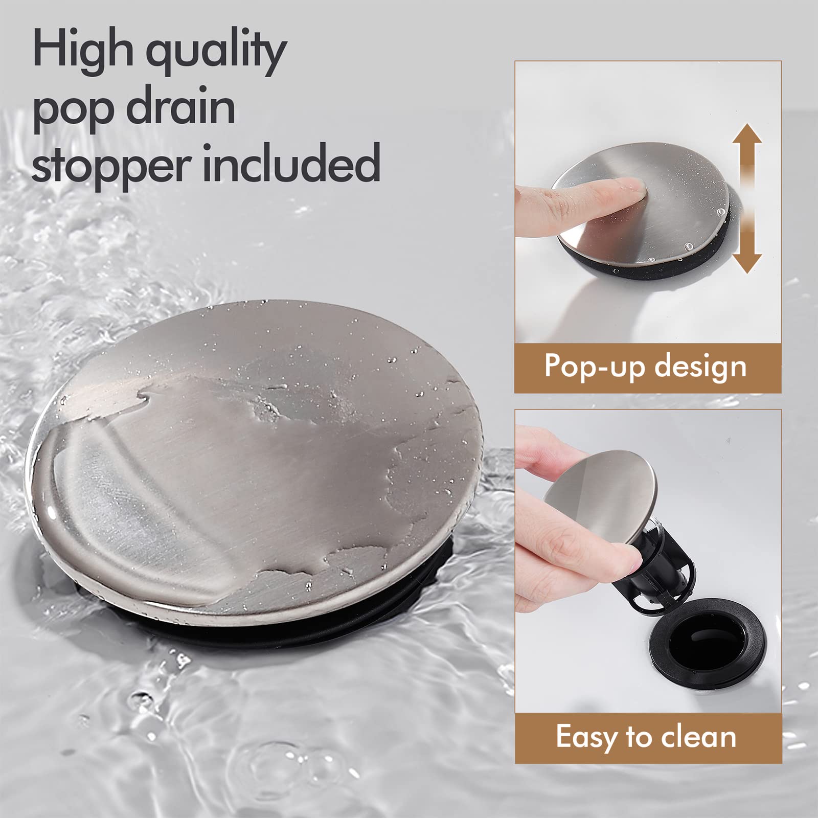 FRANSITON faucet includes supply lines for quick installation